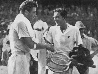 Fred Perry och FX Shields, 1934