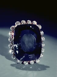 Logan-broschen (safir och diamant)