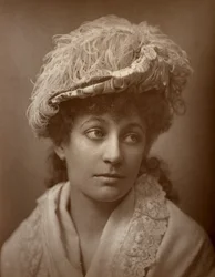 Lucy Buckstone, brittisk skådespelerska, 1884.