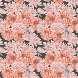 Dahlia hero mönster färgläggning 1, 2020 (blyerts  digitalt)