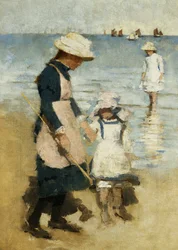 Children on the Beach, ca 1891 (olja på duk)