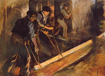 Forging Steel, The Steel Mills (olja på duk)