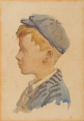 Porträtt av Alec, ca 1904 (akvarell på papper)