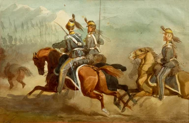Kavalleri, Illustration av Stanislao Grimaldi del Poggetto