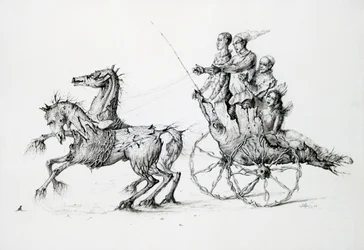Död i Barouche, c1850-1890