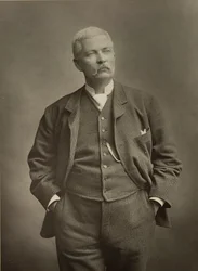 Sir Henry Morton Stanley (1841-1904), upptäcktsresande, porträttfotografi
