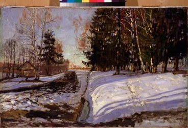 Mars. Målning av Stanislav Yulianovich Zhukovsky (Zhukovsky) (1873-1944), olja på duk