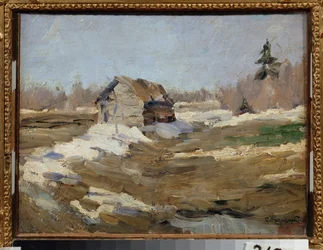 Vår (vår) - Målning av Stanislav Yulianovich Zhukovsky (Zhukovsky) (1873-1944), olja på duk