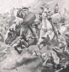 Slaget vid Shrewsbury, 21 juli 1403, illustration från 