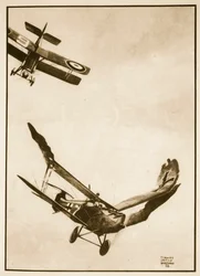 The Last Victory of James McCudden, illustration från "Flying Memories" av John Hamilton