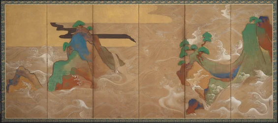 Vågor vid Matsushima, 1600-talet.