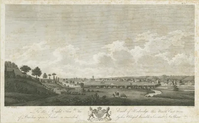 Burton-upon-Trent Bridge and Town: gravyr, 1779