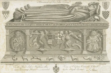 Clifton Campville Church - Vernon Monument: gravyr, nd [1762-1802]