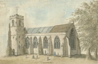 Drayton Bassett Church: akvarellmålning, nd[1762-1802]