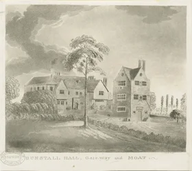 Dunstall Hall: akvatintgravyr, nd [1762-1802] (tryck)