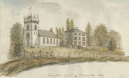 Haughton Church: akvarellmålning, 1801