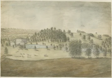 Himley Hall: akvarellmålning, nd [1762-1798]