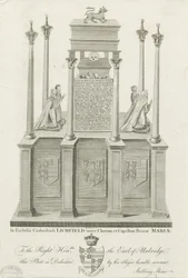 Lichfield Cathedral - Tomb of William Paget: gravyr, nd [1762-1798] (tryck)