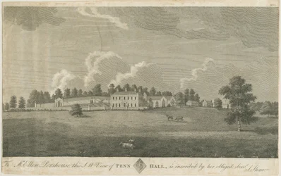 Penn Hall: gravyr, nd [slutet av 1700-talet] (tryck)