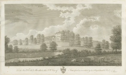 Somerford Hall: gravyr, nd [1762-1802] (tryck)