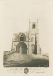 Tutbury Priory Church: akvatintgravyr, nd [c 1798] (tryck)