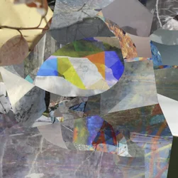 Abstrakt fiskcollage