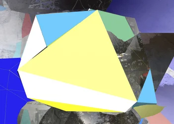 Abstrakt geometriskt landskap