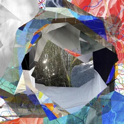 Abstrakt collage med solljus