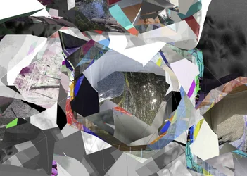 Geometrisk abstrakt collage