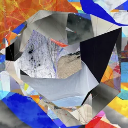 Modernt abstrakt collage