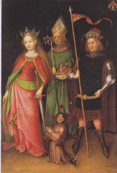 Hl. Katharina, Hubert und Quirinus (Jüngstes-Gericht-Altar)