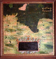 Afique du Nord: Cyrenaic and Marmarique Region Map lavet af Stefano Bonsignori (? -1589) italiensk kosmograf og maler. Omkring 1581. Firenze, Palazzo Vecchio, Sala del Mappamondoswed