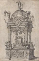 Filip IV av Spaniens katafalk, ca. 1665