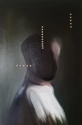 Mörk abstrakt figur