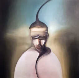 Mörk surrealistisk figur