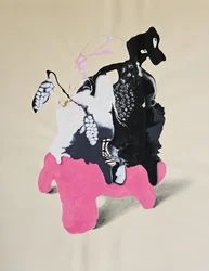 Surrealistisk svart form
