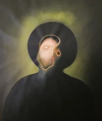 Mörkt surrealistiskt porträtt