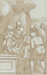 Gravläggningen, ca. 1780.