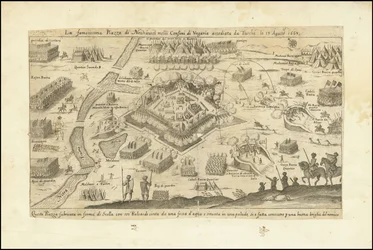 Det berömda torget i Neuhausel vid Ungerns gränser belägrades av turkarna den 13 augusti 1663
