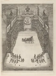 Flygfoto över teatern, 1652.