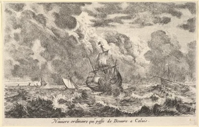 Ett vanligt fartyg på väg mellan Dover och Calais