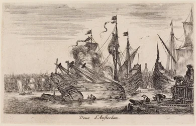 Vy över havshamnar (Vues de ports de mer): Vy över Amsterdam