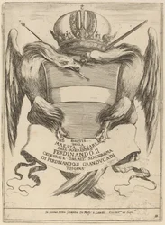 Vapen med en dedikation till storhertig Ferdinand II.
