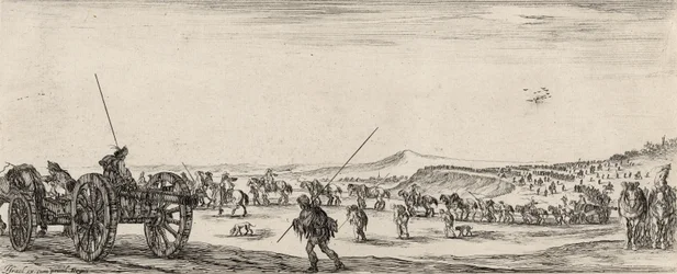 Andra Conduite de Canons, (etsning på lagt papper)