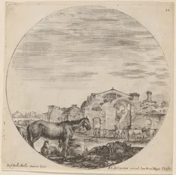 Bad av Diocletianus och Shepherd Sleeping