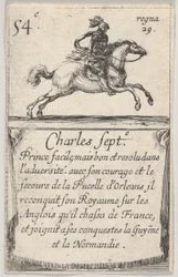 Charles Sept.-e Prince facile..., från Game of the Kings of France Jeu des Rois de Fr..., 1644.