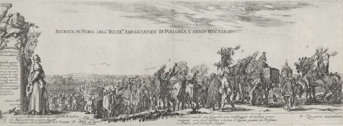 Den polske ambassadörens intåg i Rom, 1633.