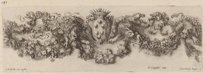 Festong med Medicis vapen, troligen 1648.