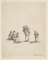 Fyra tiggarkvinnor, ca. 1641.