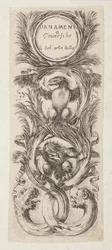 Frontispice: Ornament eller grotesker, ca. 1653.